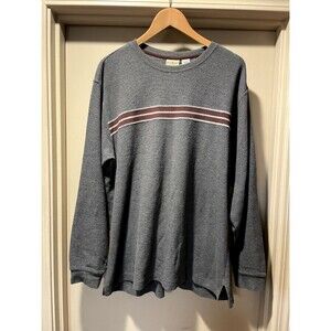 vintage LL bean stripe sweater mens Large
